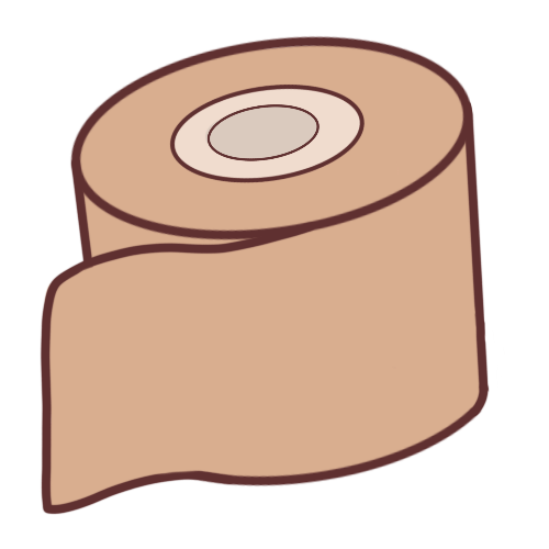 a roll of light beige KT Tape